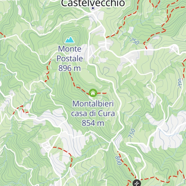 Map of Montalbieri casa di Cura