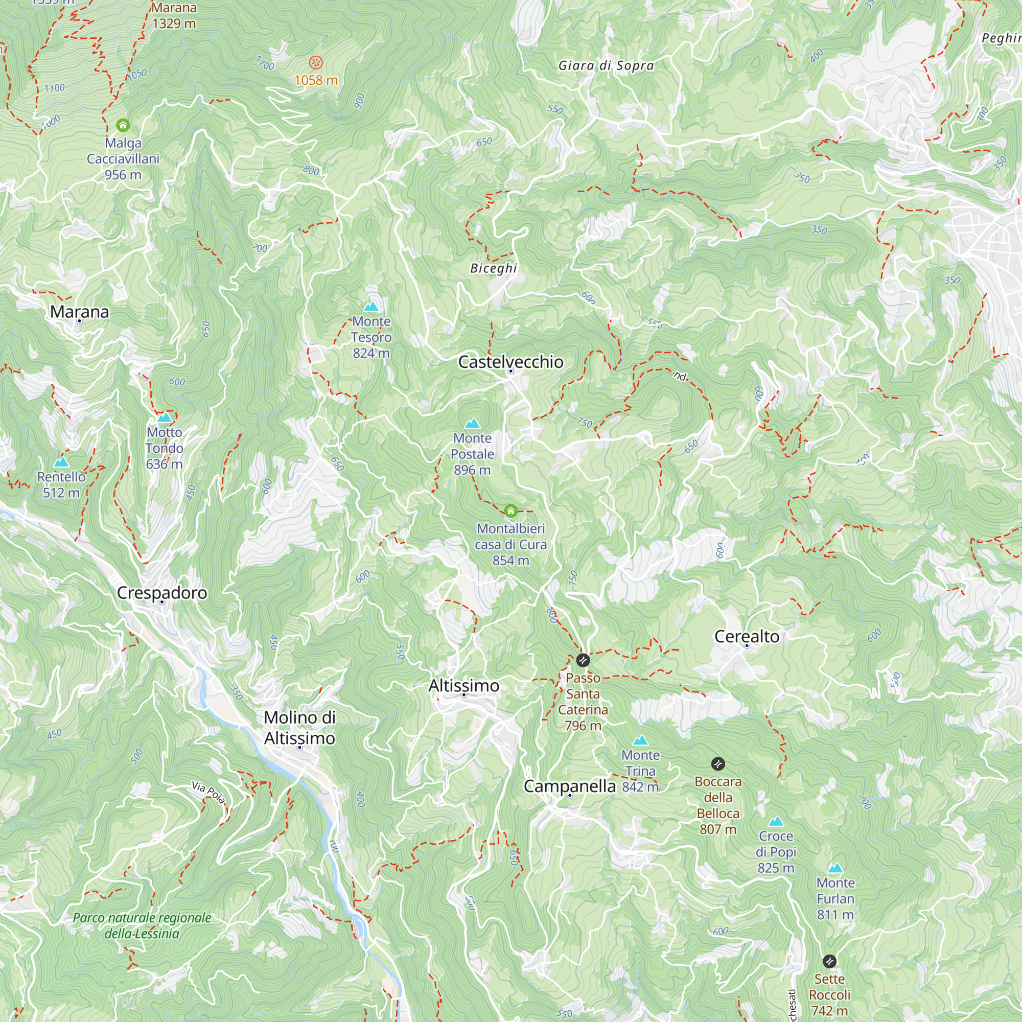 Montalbieri casa di Cura map