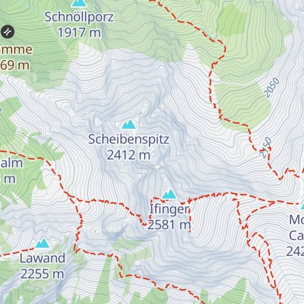 Map of Graswandspitz