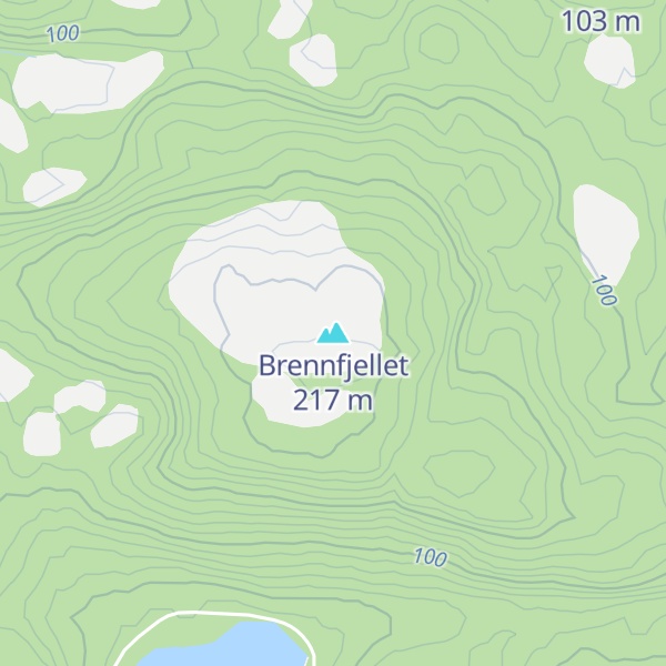 Map of Brennfjellet