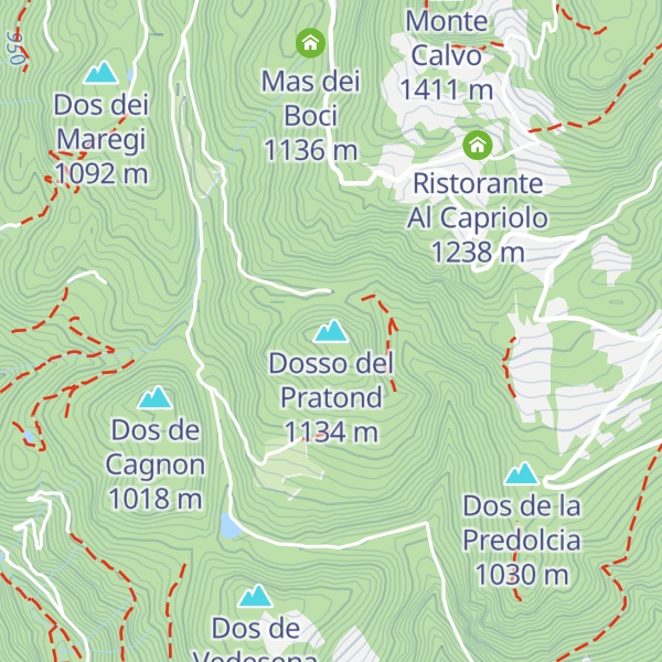 Map of Dosso del Pratond