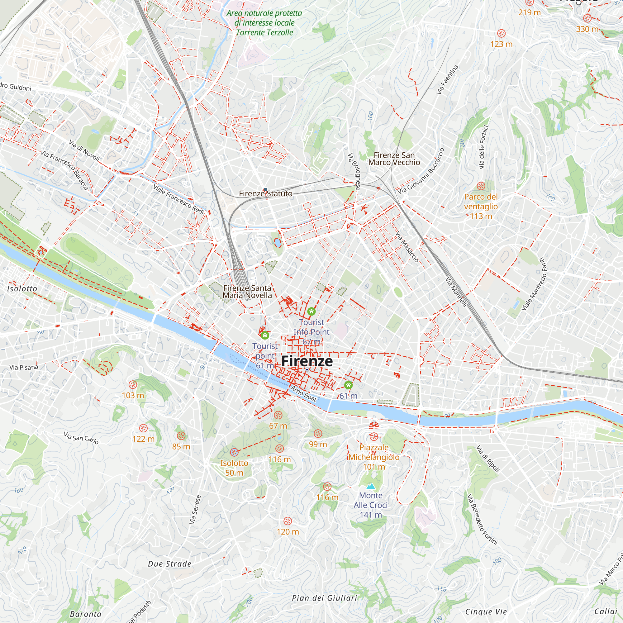 Tourist Info Point map