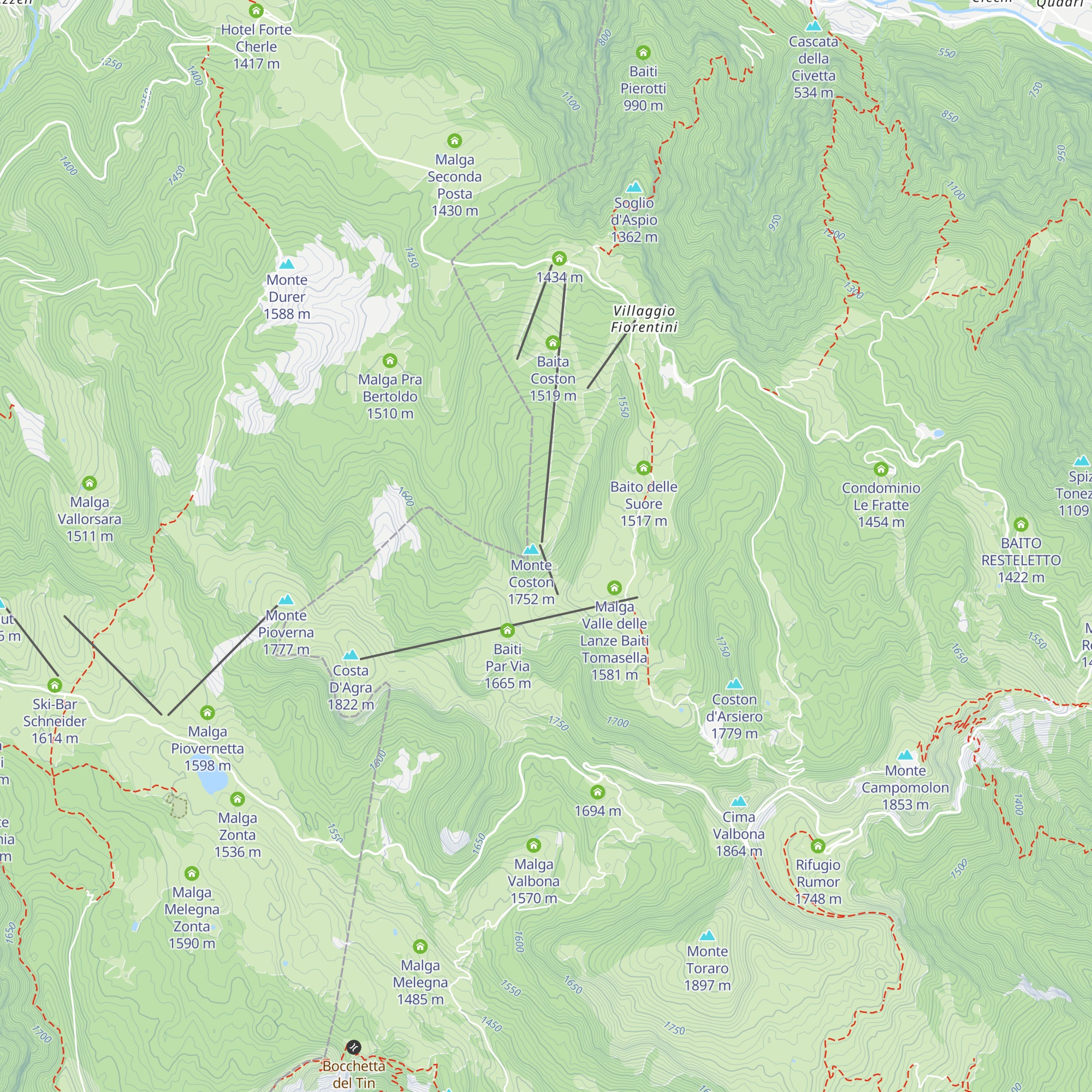 Baita Dos Del Gal map
