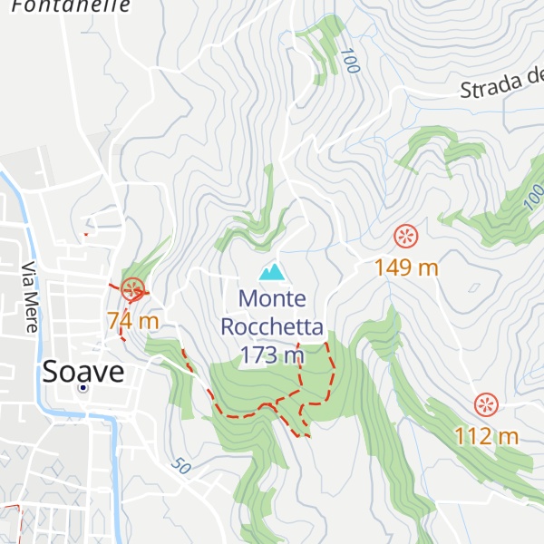 Map of Monte Rocchetta