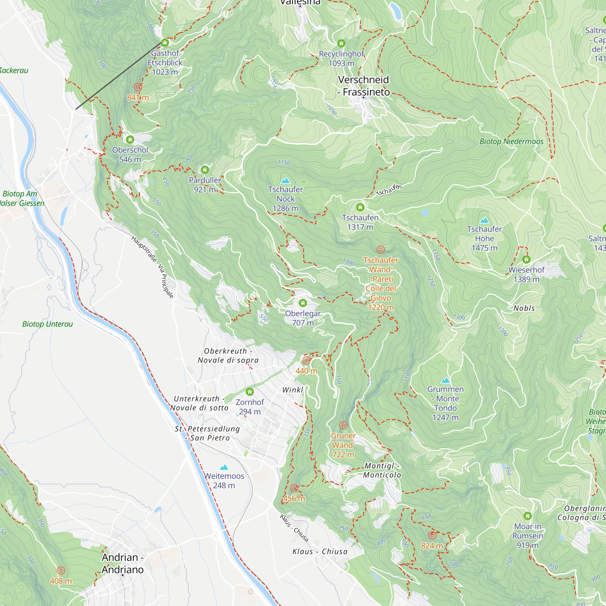 Oberlegar map