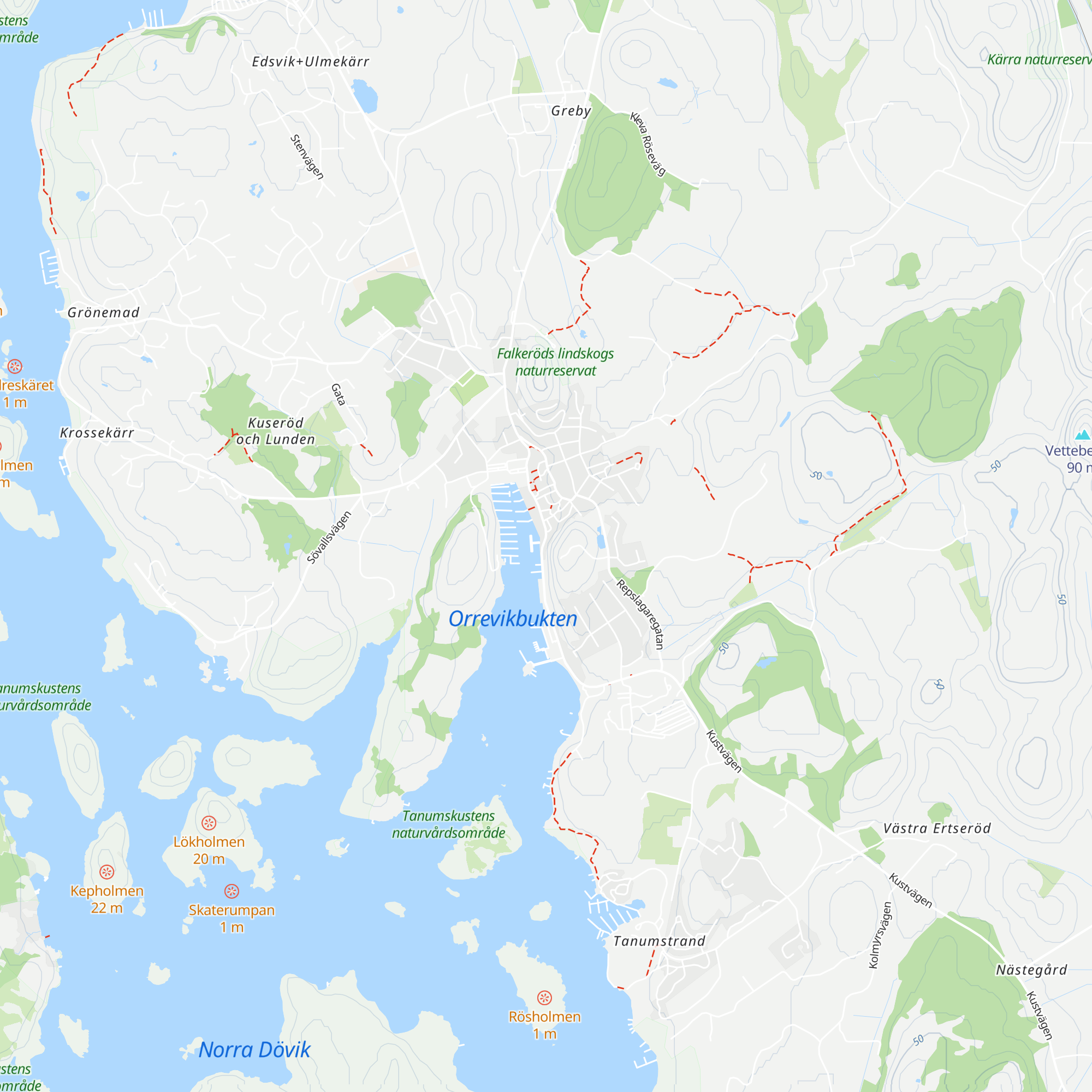 Grebbestad Info Center map