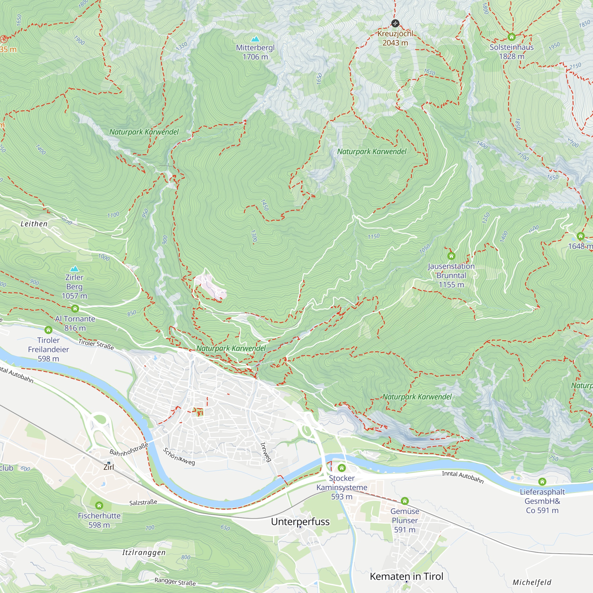 Jagdhütte Vorberg map