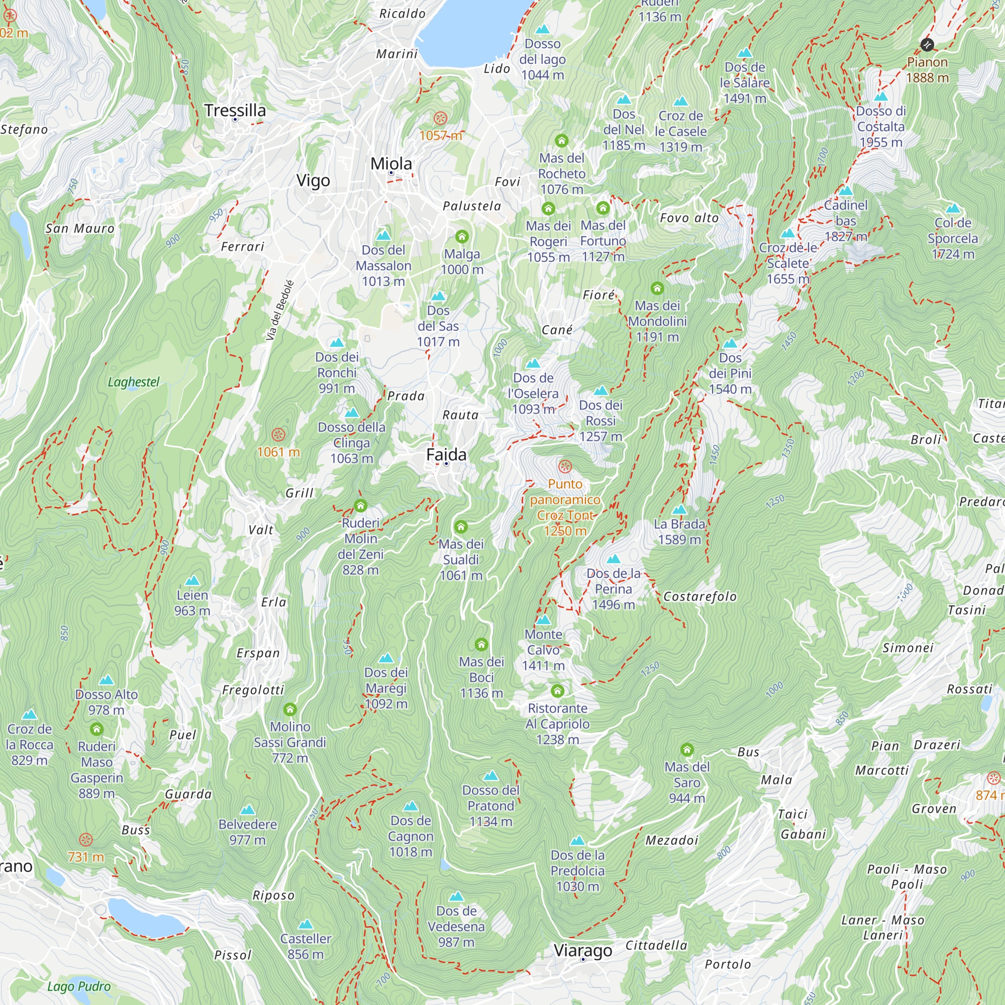 Mas del Plancher map