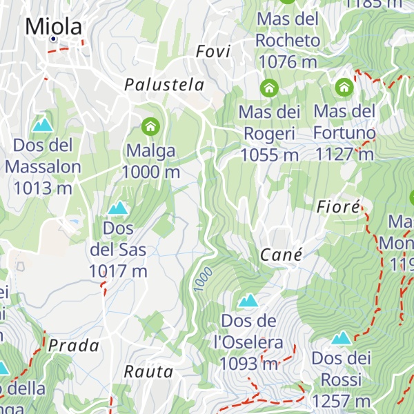 Map of Ruderi Mas dei Pintarei