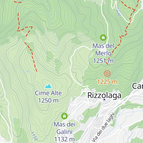 Map of Rifugio Ceramont (ex baita del Nello)