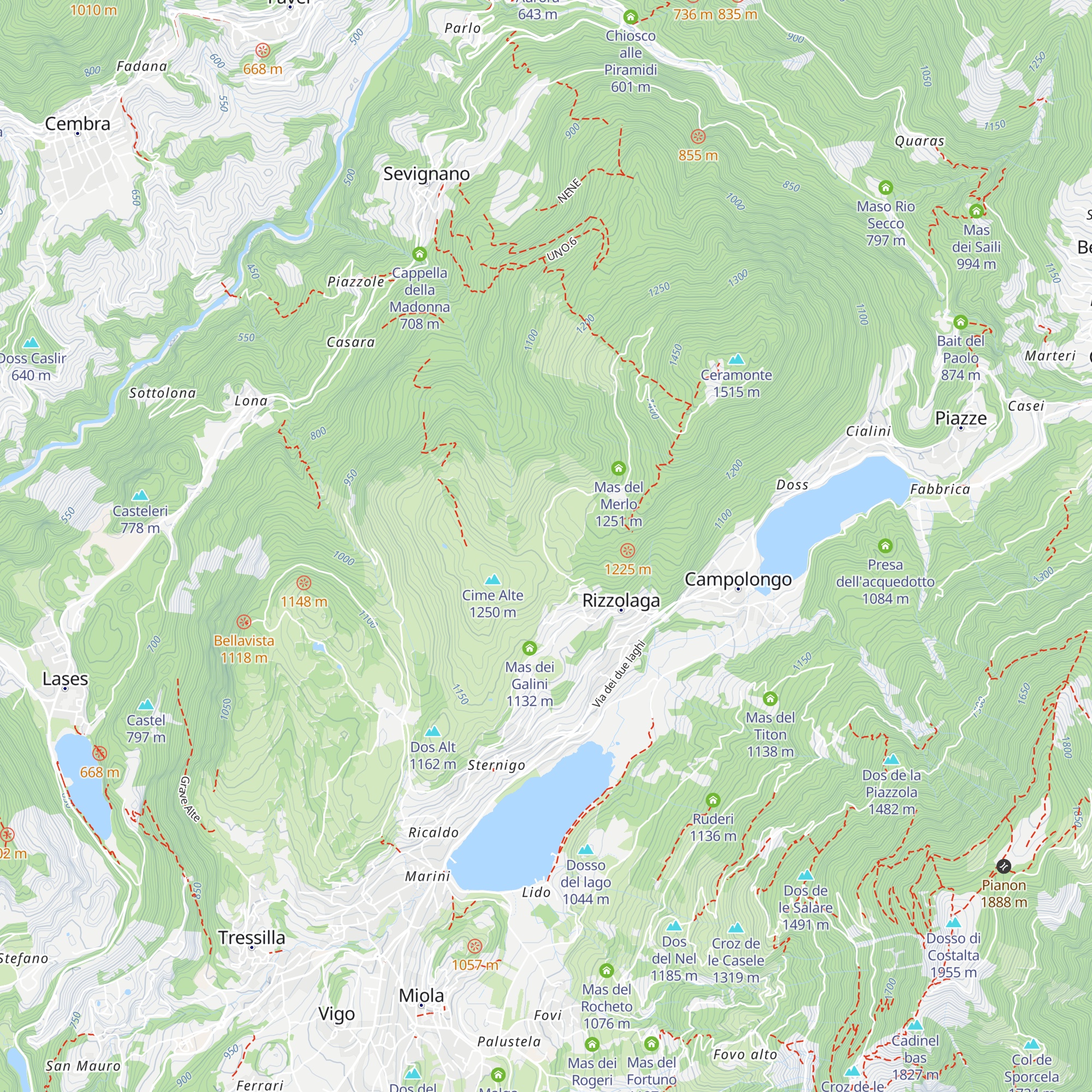 Rifugio Ceramont (ex baita del Nello) map