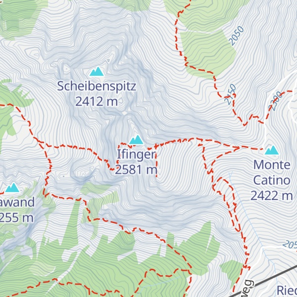 Map of Kleiner Ifinger