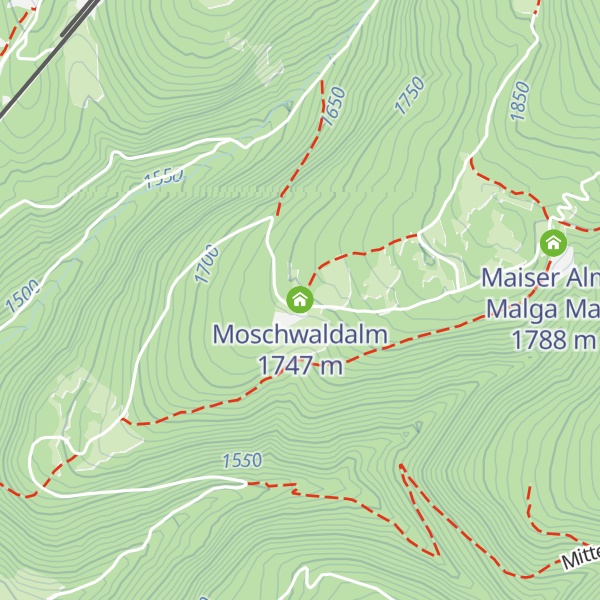 Map of Moschwaldalm