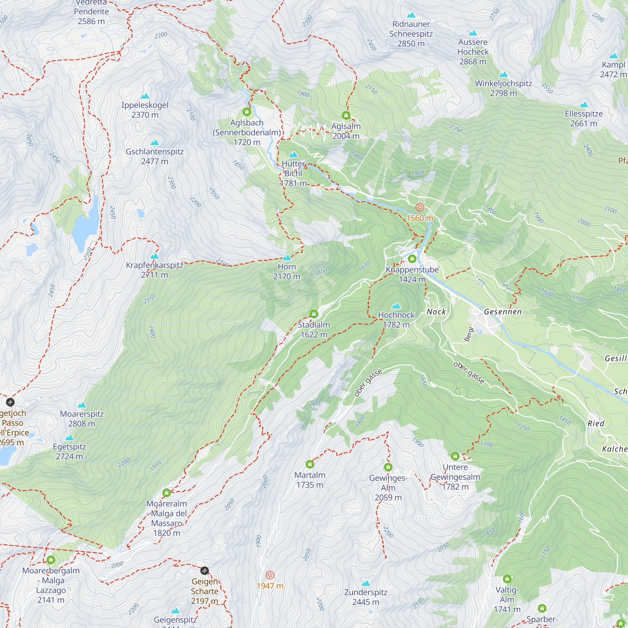 Stadlalm map