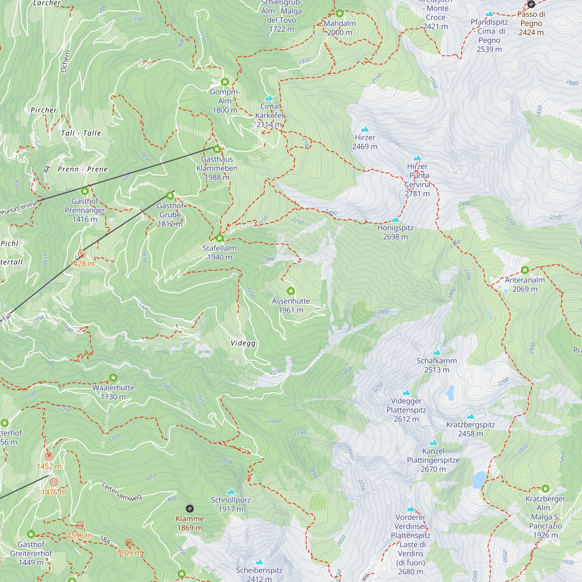 Assenhütte map