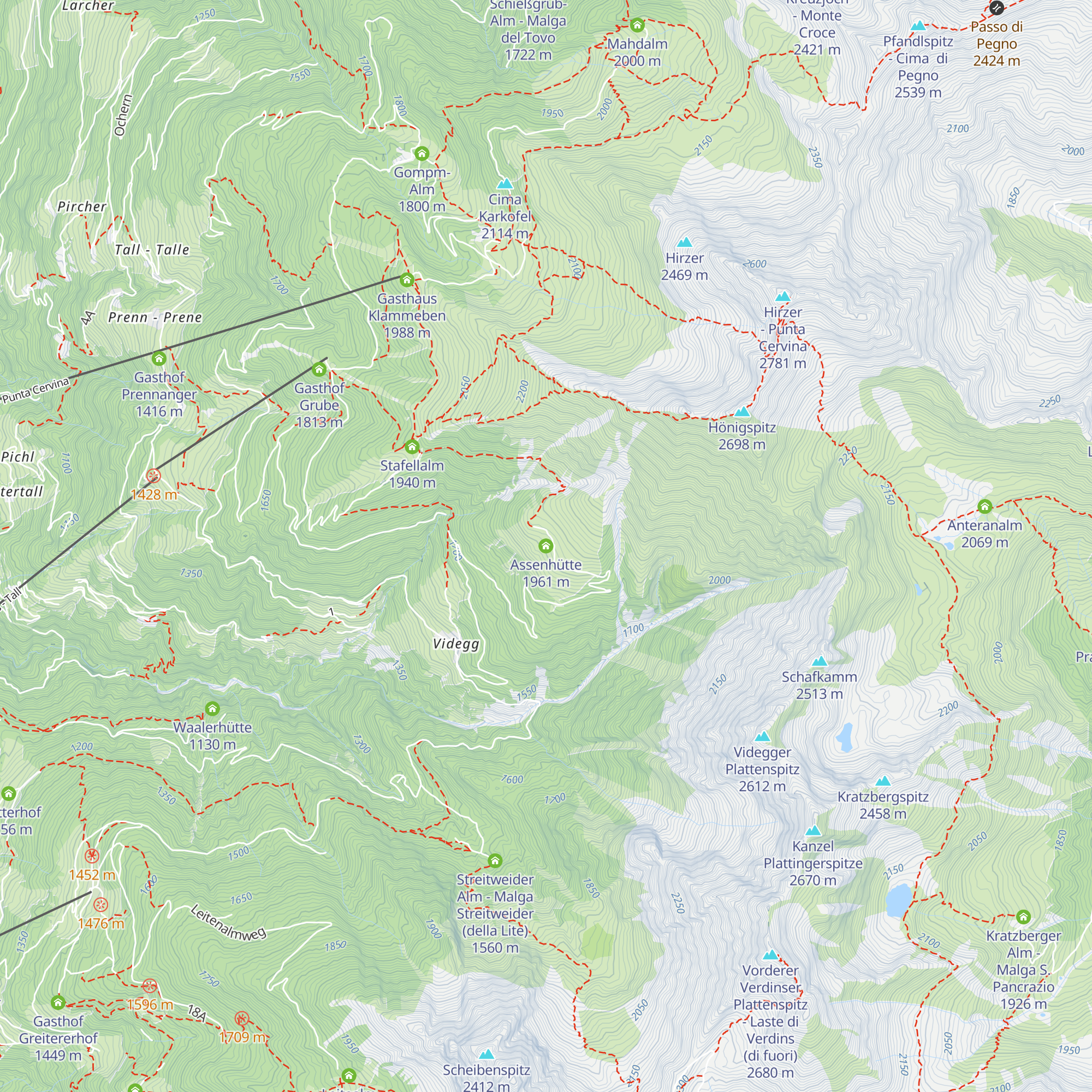 Assenhütte map