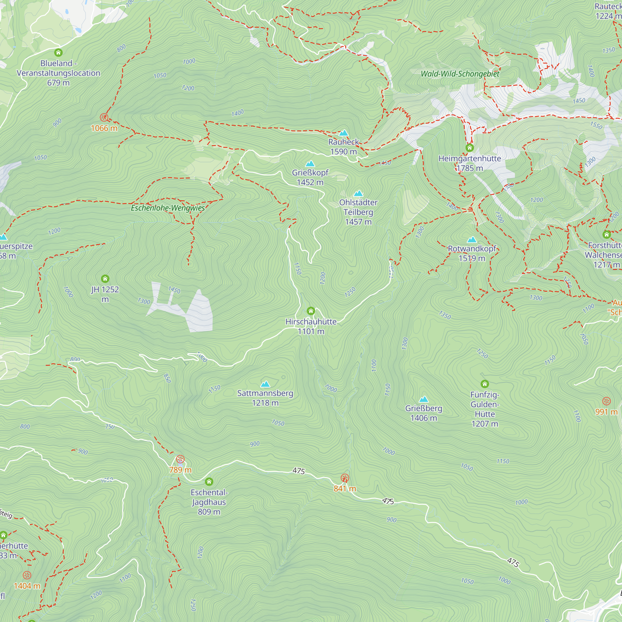 Hirschauhütte map