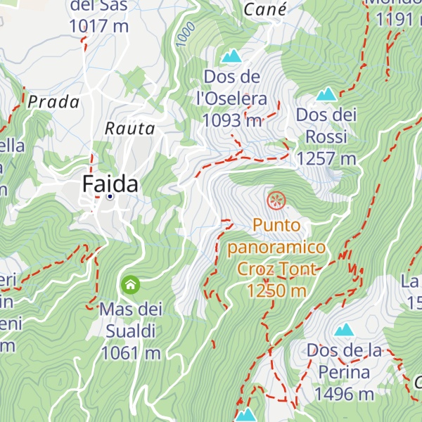 Map of Mas dei Perandei