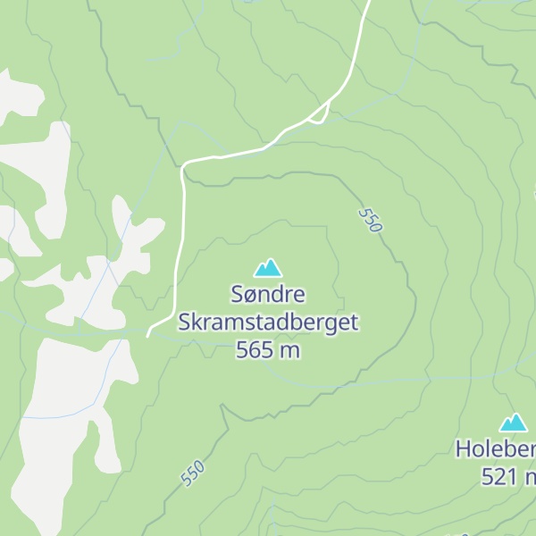 Map of Søndre Skramstadberget