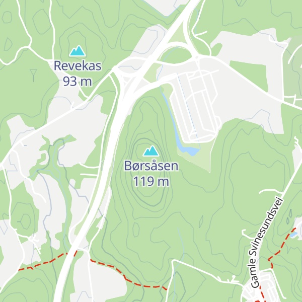 Map of Børsåsen