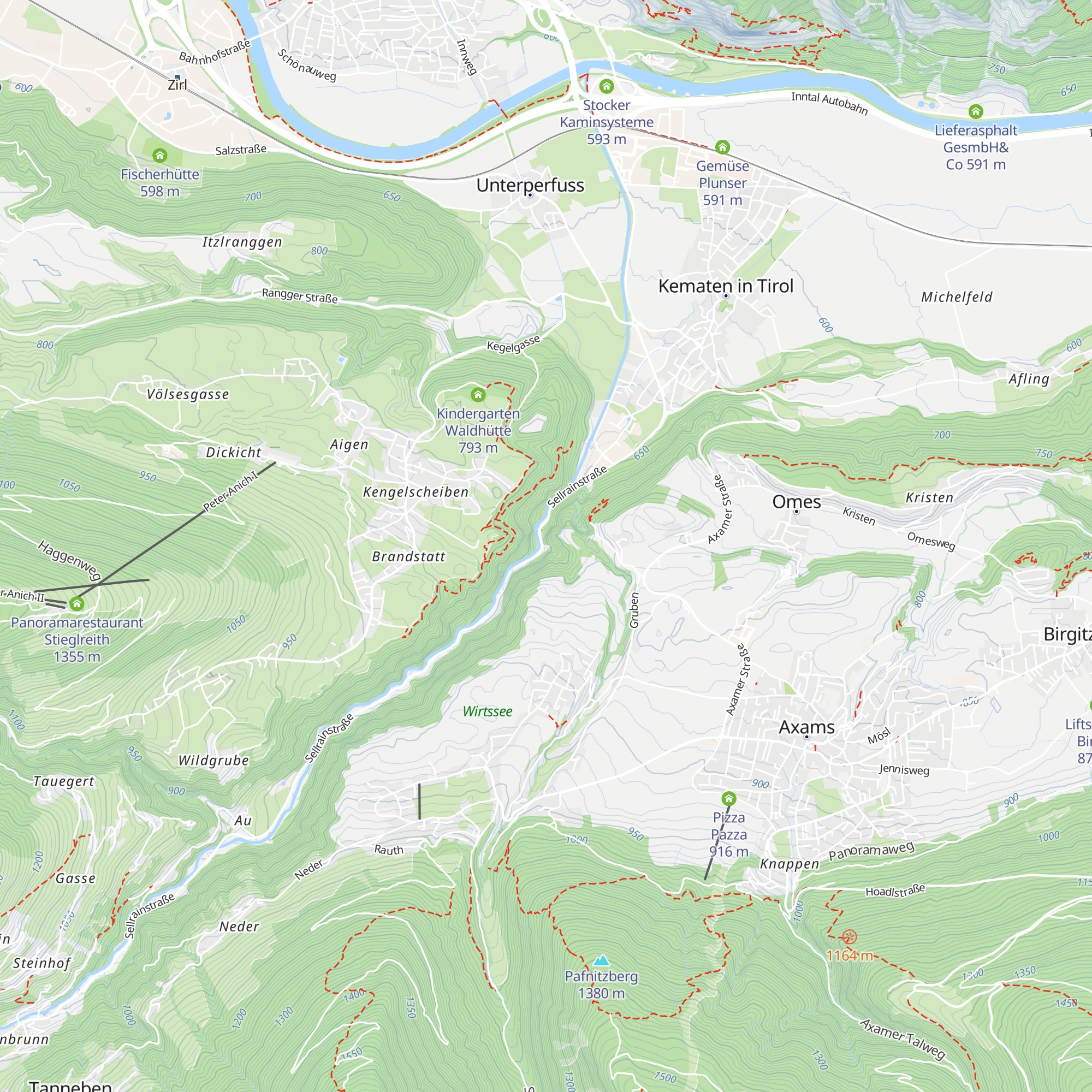 Kraftwerk Sellrain map