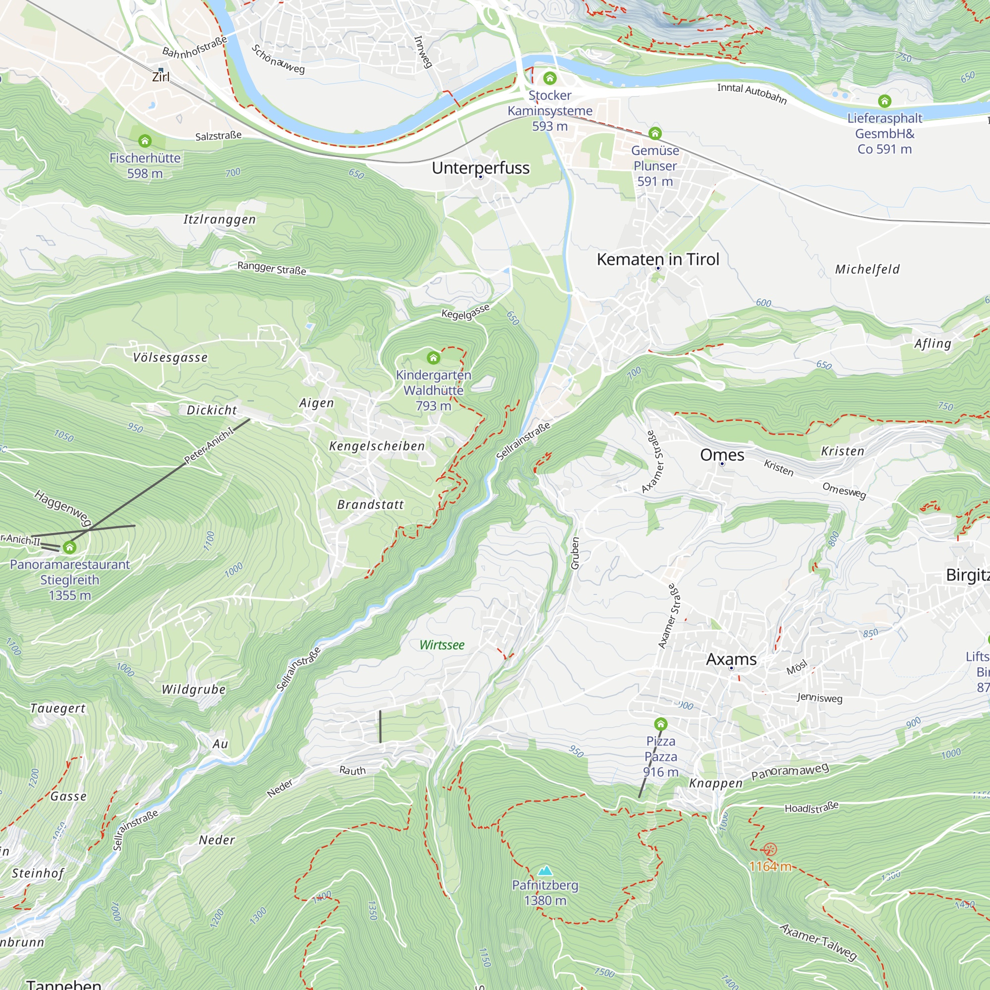 Kraftwerk Sellrain map