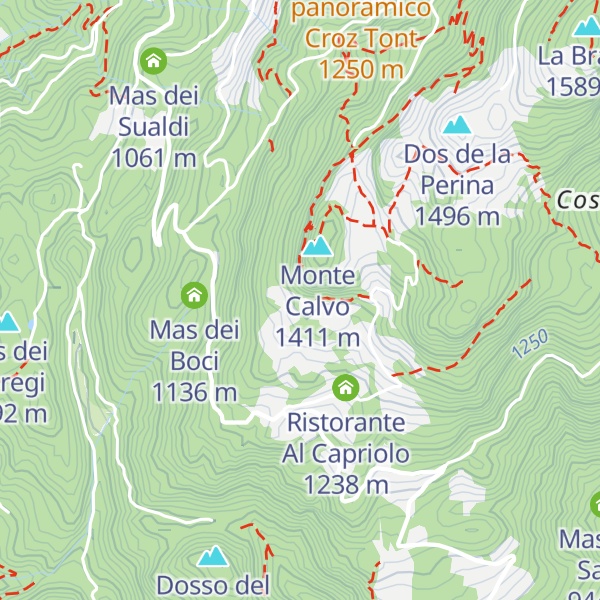 Map of Dos del Dorigo