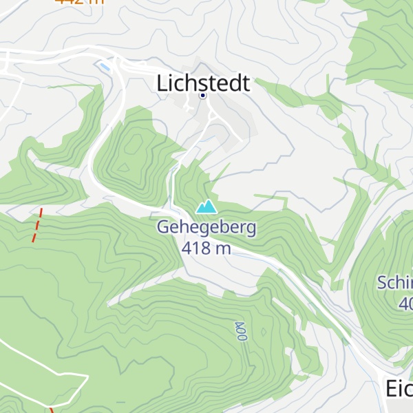 Map of Gehegeberg