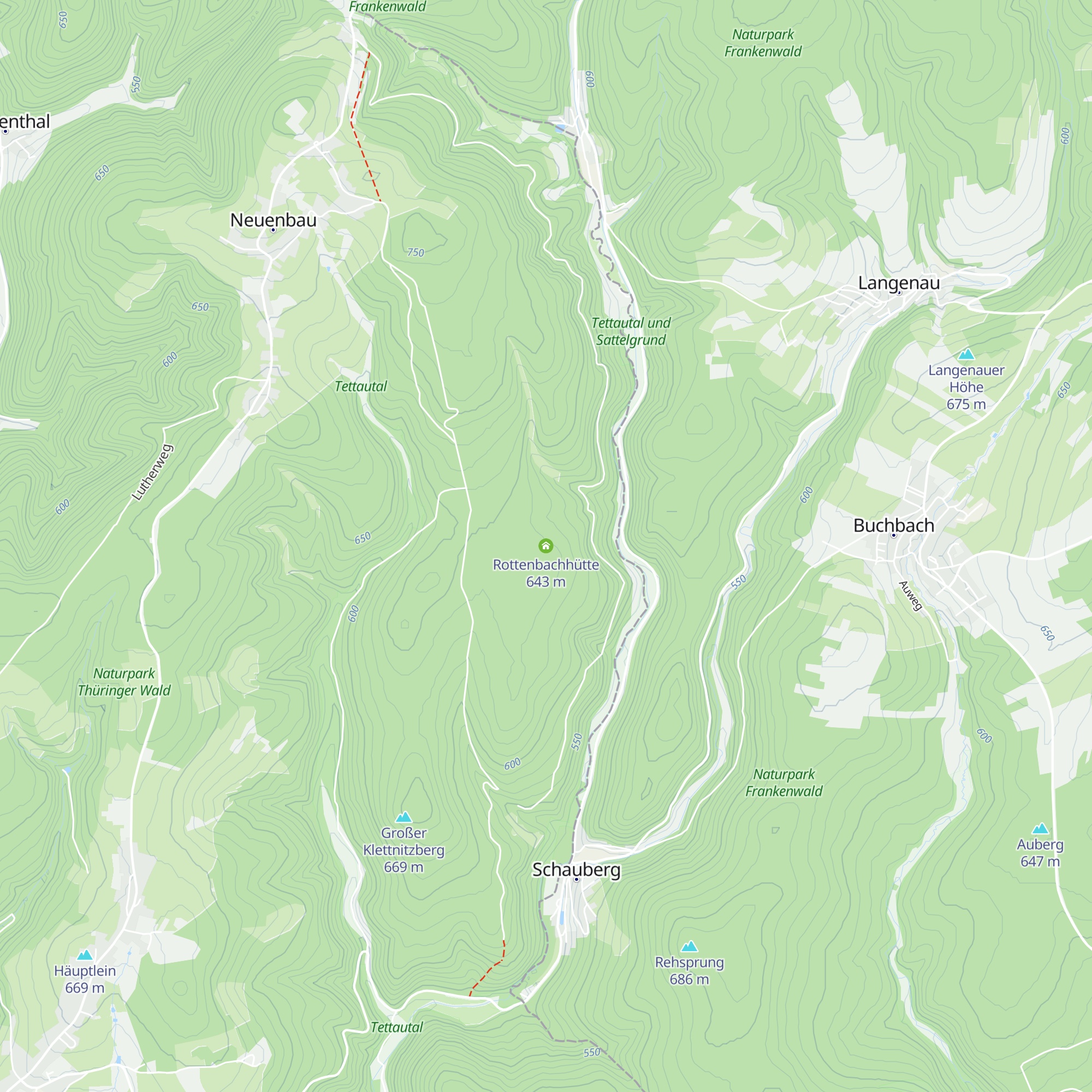 Rottenbachhütte map