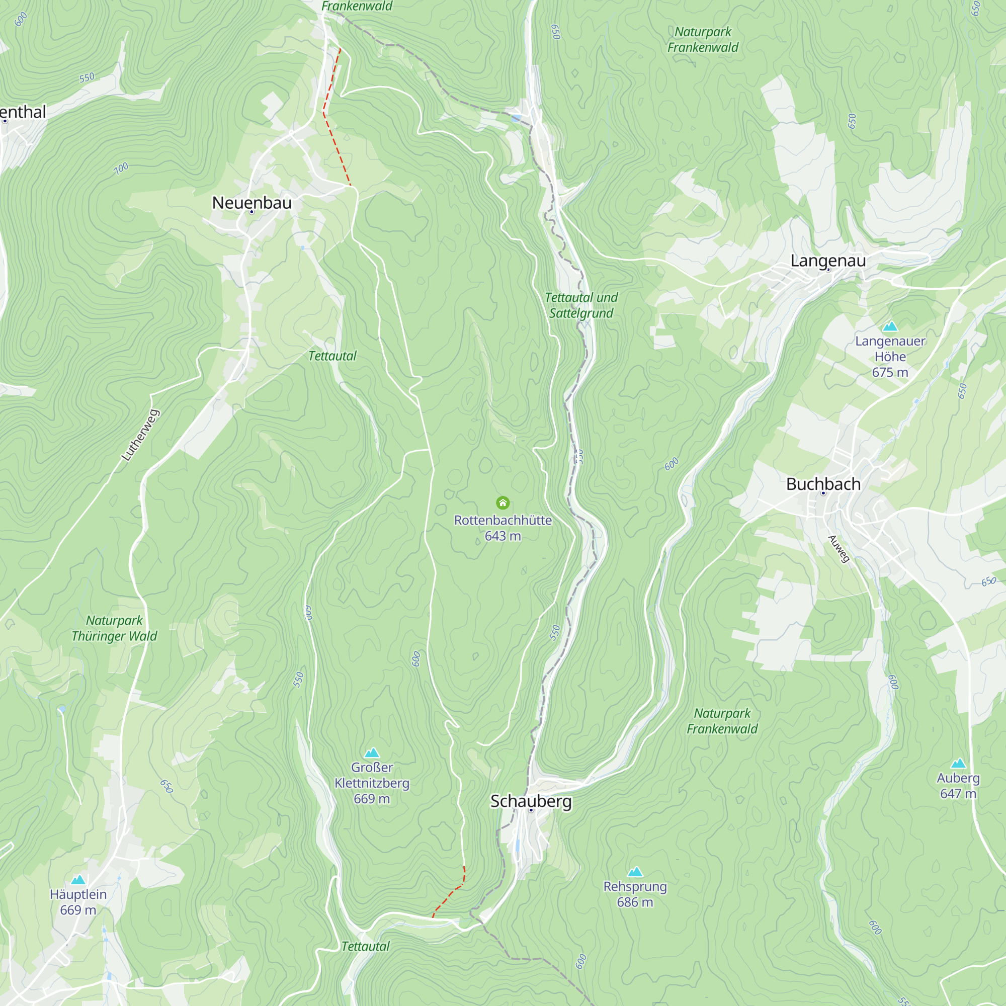 Rottenbachhütte map