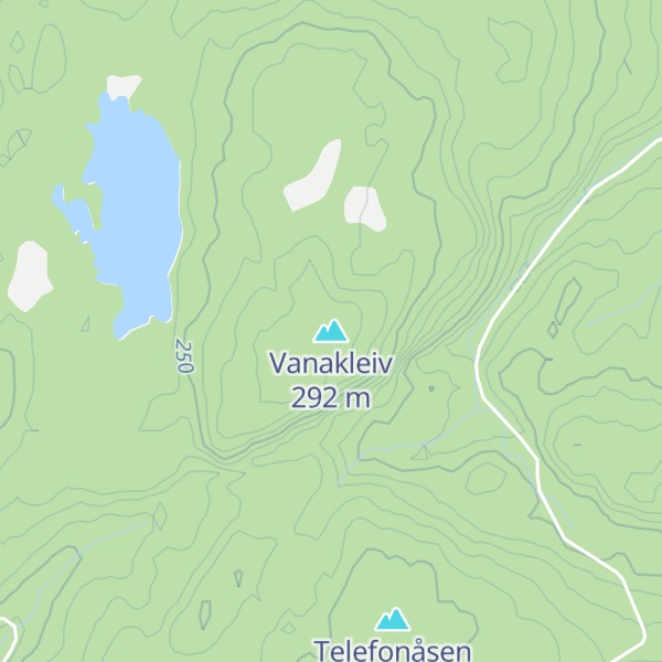 Map of Vanakleiv