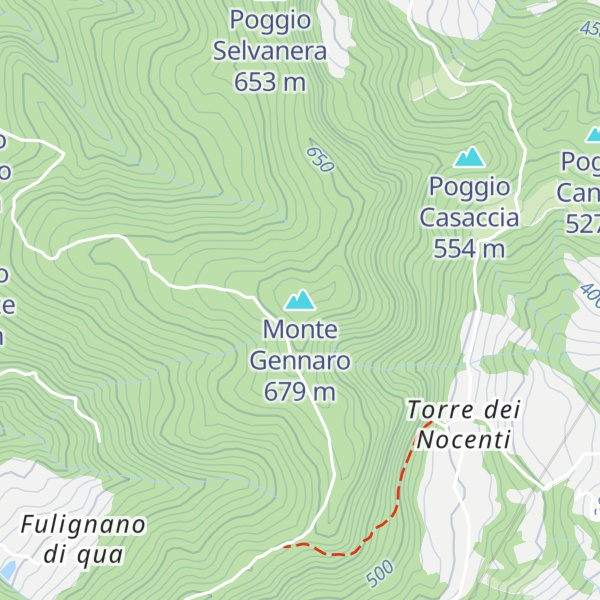 Map of Monte Gennaro