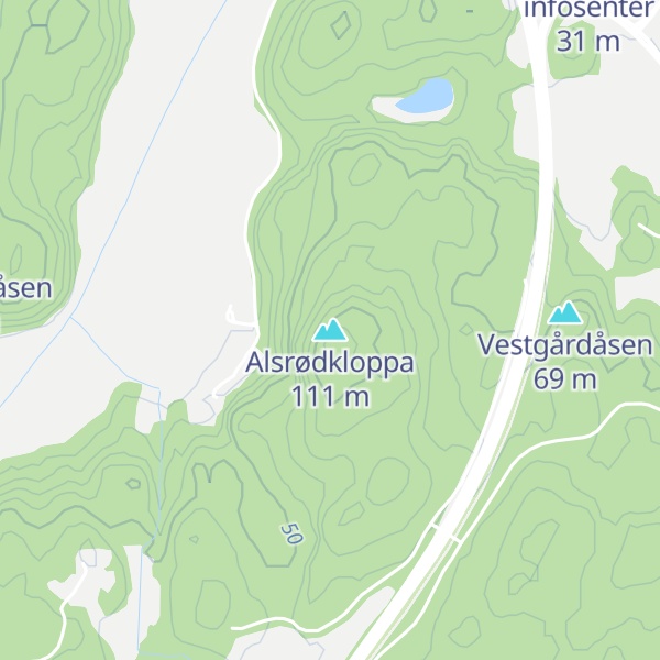 Map of Alsrødkloppa