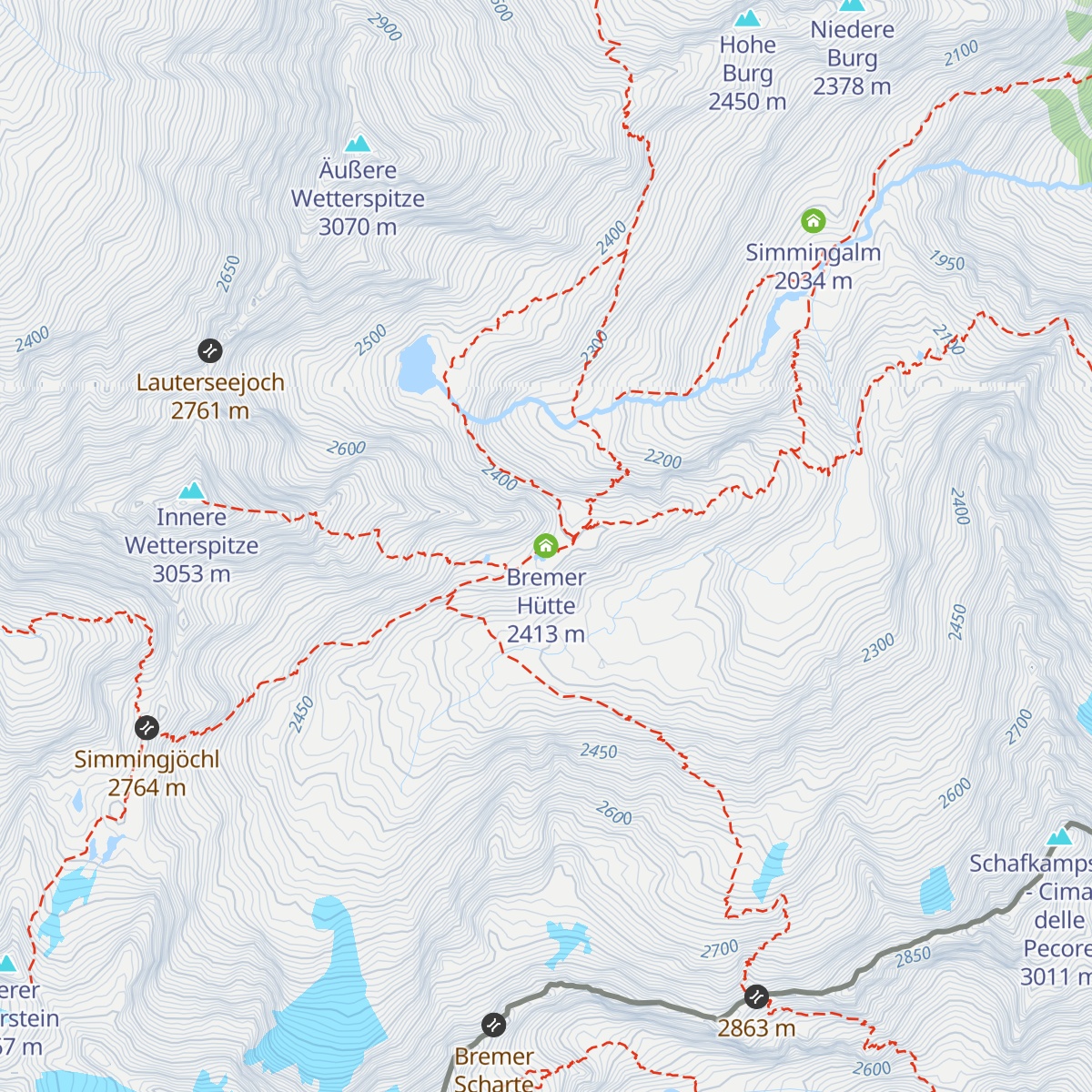 Bremer Hütte map