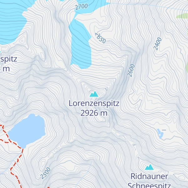 Map of Lorenzenspitz