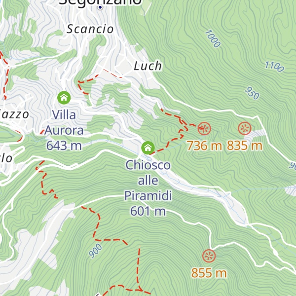 Map of Chiosco alle Piramidi