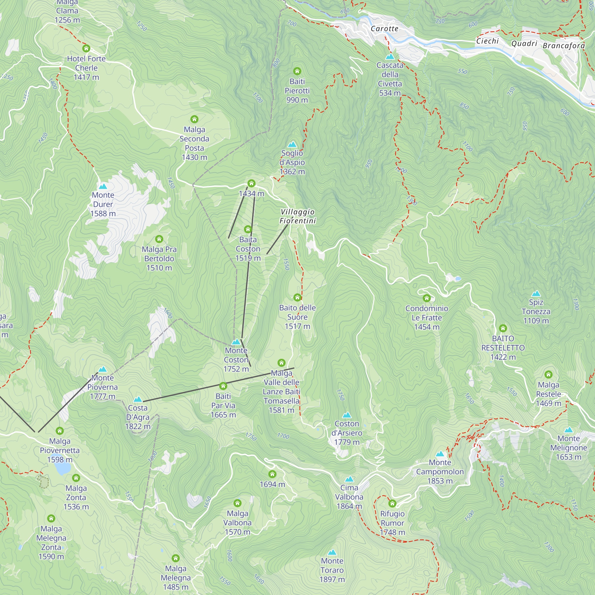 Baito delle Suore map