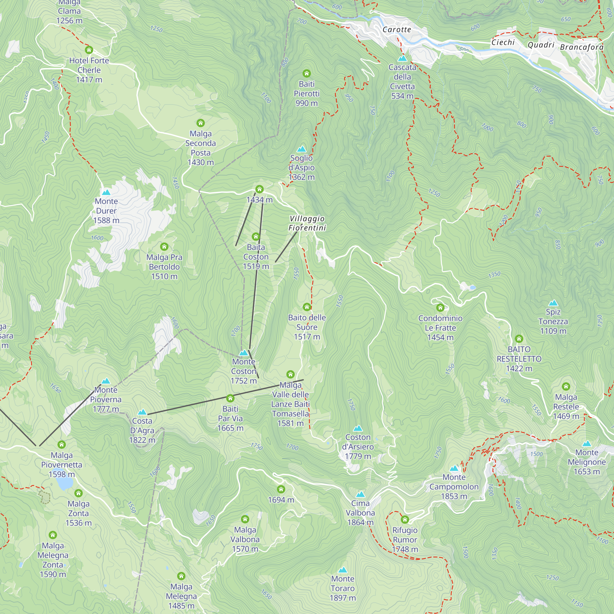 Baito delle Suore map