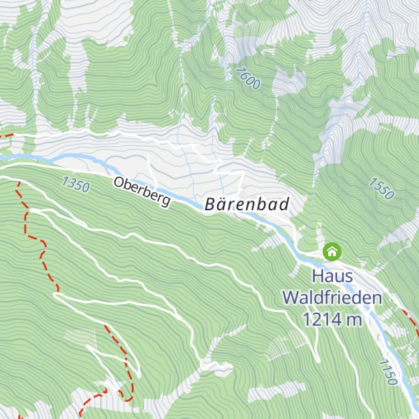 Map of Kraftwerk Bärenbad oberes Einlaufwerk