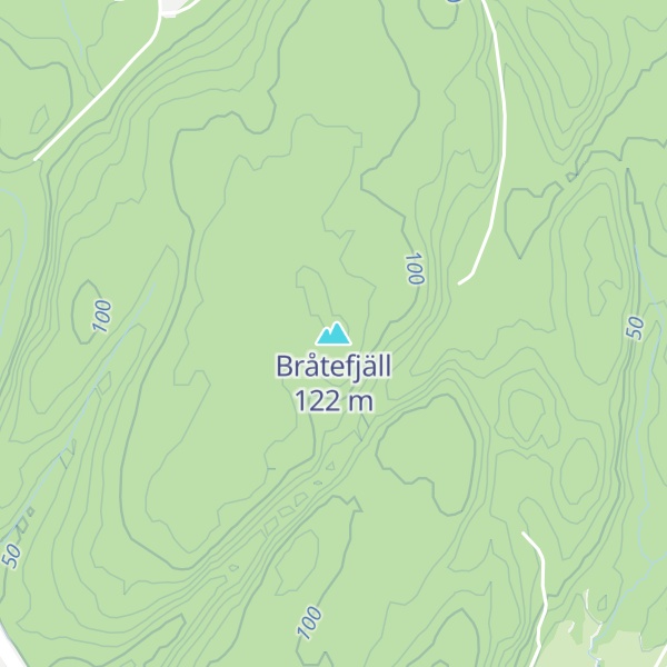 Map of Bråtefjäll