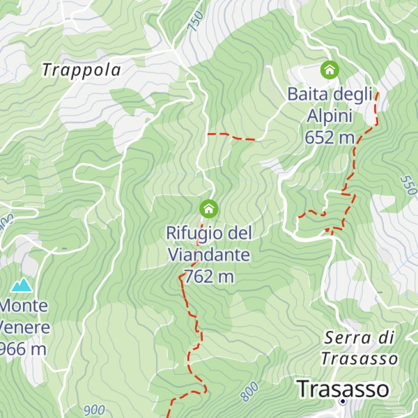 Map of Rifugio del Viandante