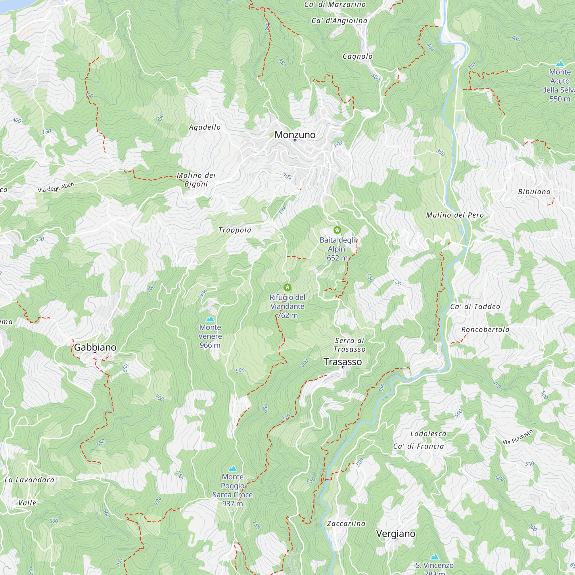 Rifugio del Viandante map