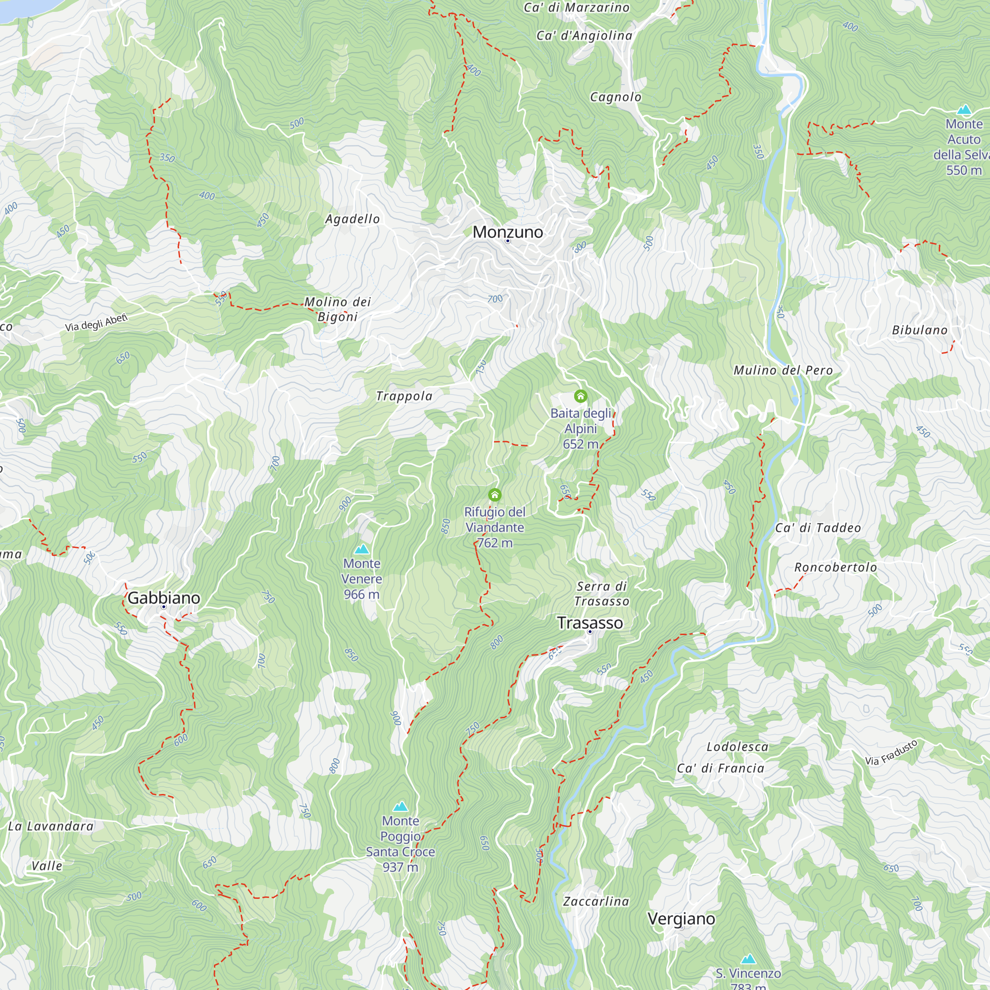 Rifugio del Viandante map