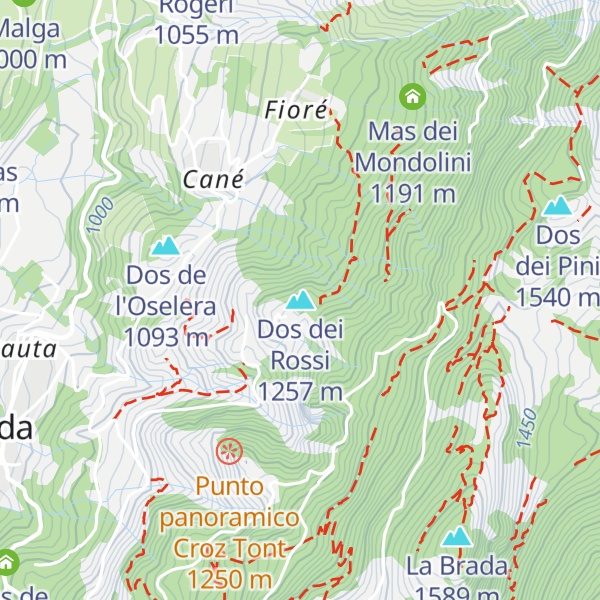 Map of Dos dei Rossi