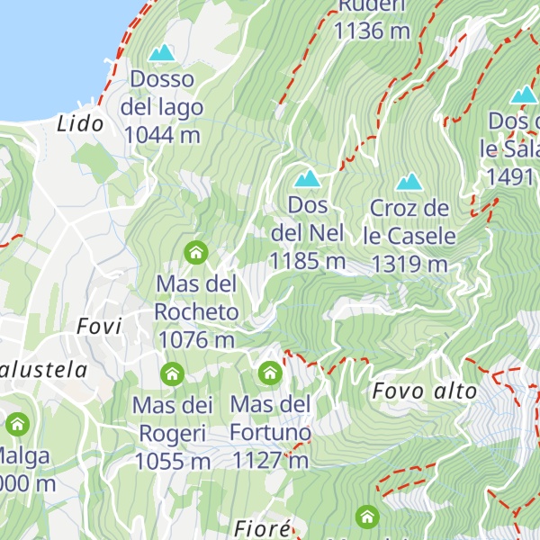 Map of Dos de la Parciocca