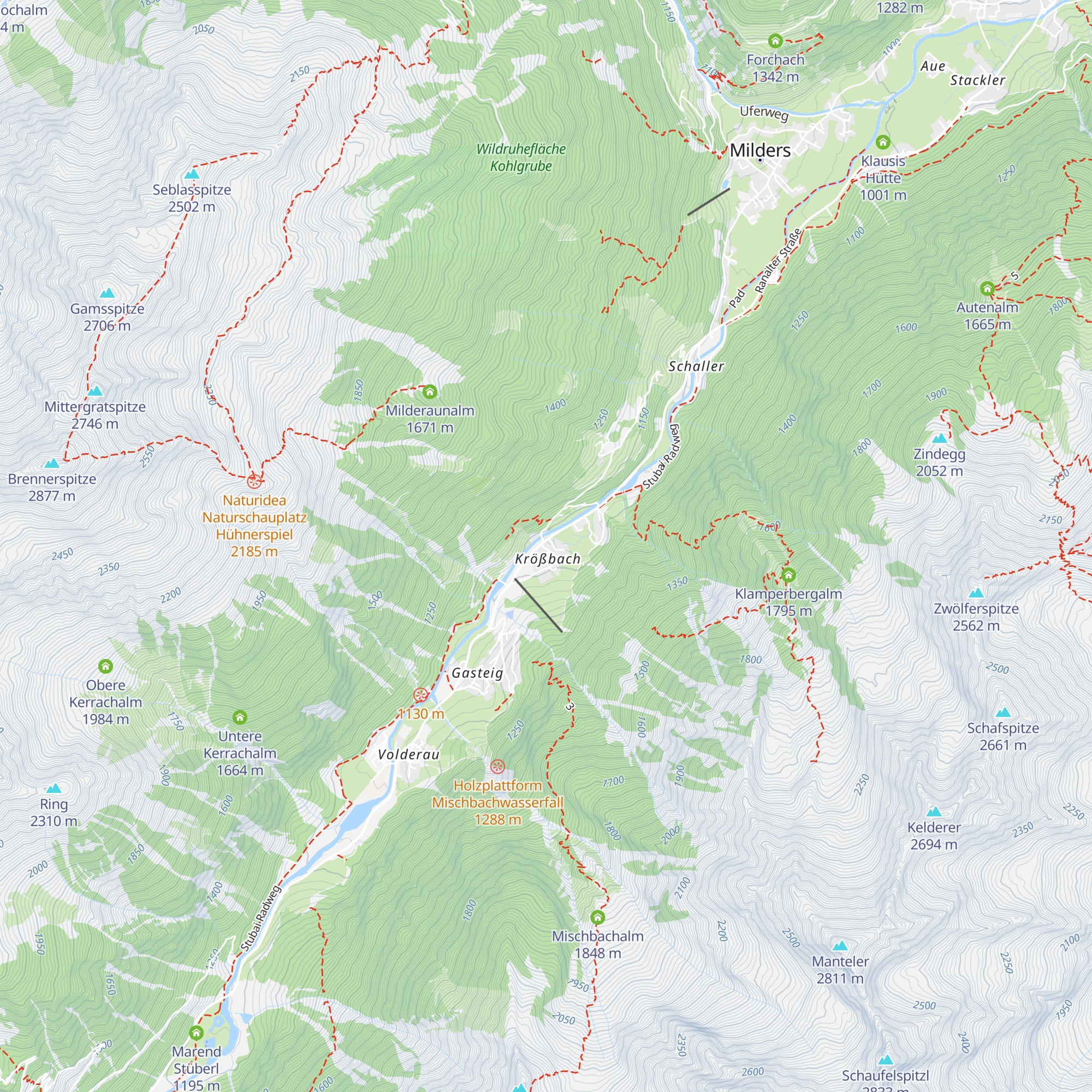 Gasthof Sportalm map