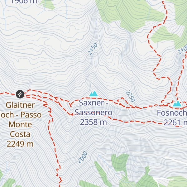 Map of Saxner - Sassonero