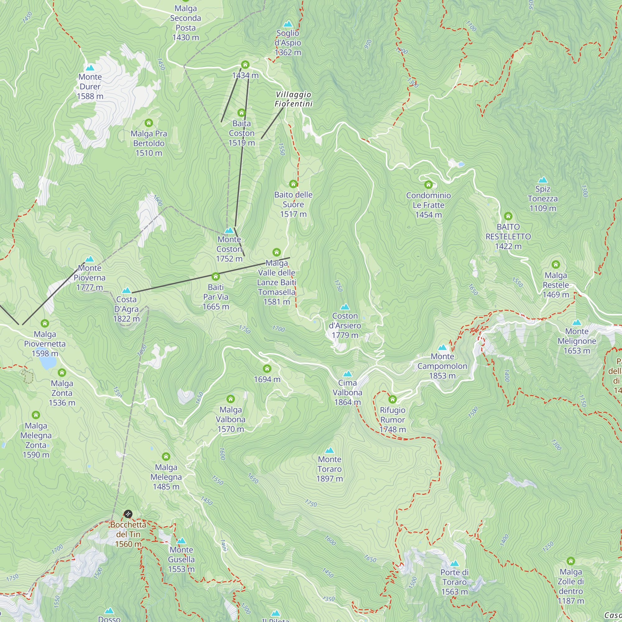 Baito Menegon 2 map