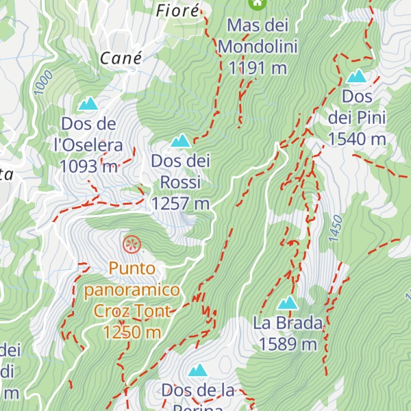 Map of Sas Bianch