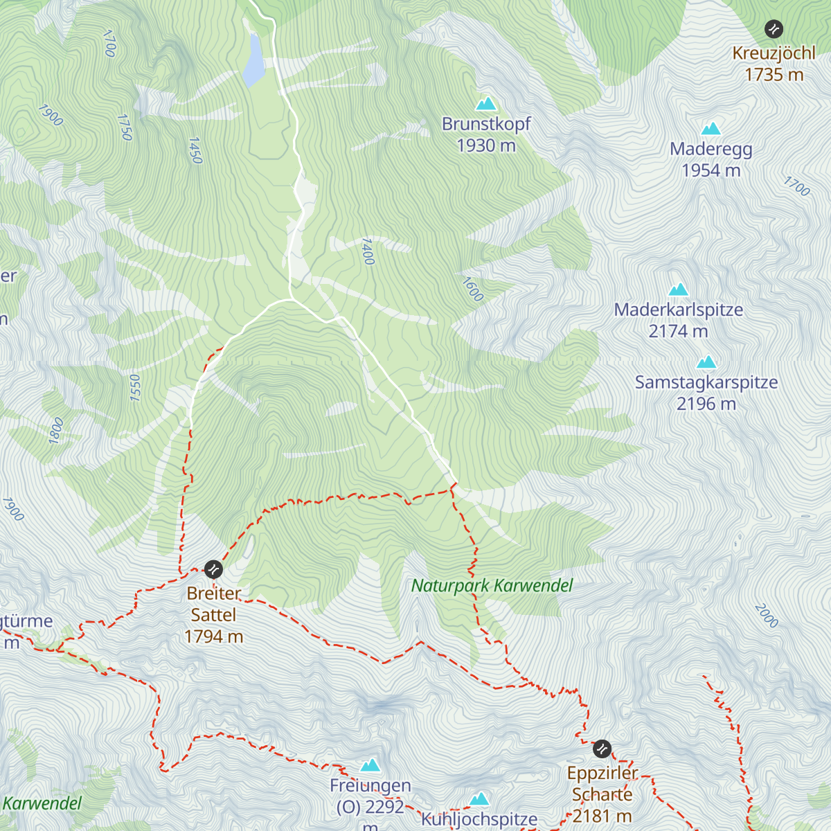 Eppzirler Alm map